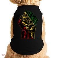 Cool Black History Month Historical Figures Protest Fist Doggie Tank thumb 0