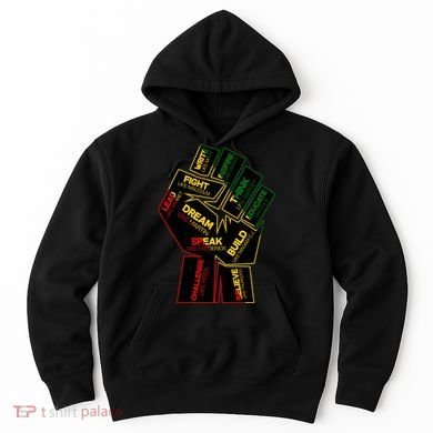 Cool Black History Month Historical Figures Protest Fist Hoodie