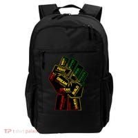 Cool Black History Month Historical Figures Protest Fist Backpack thumb 0