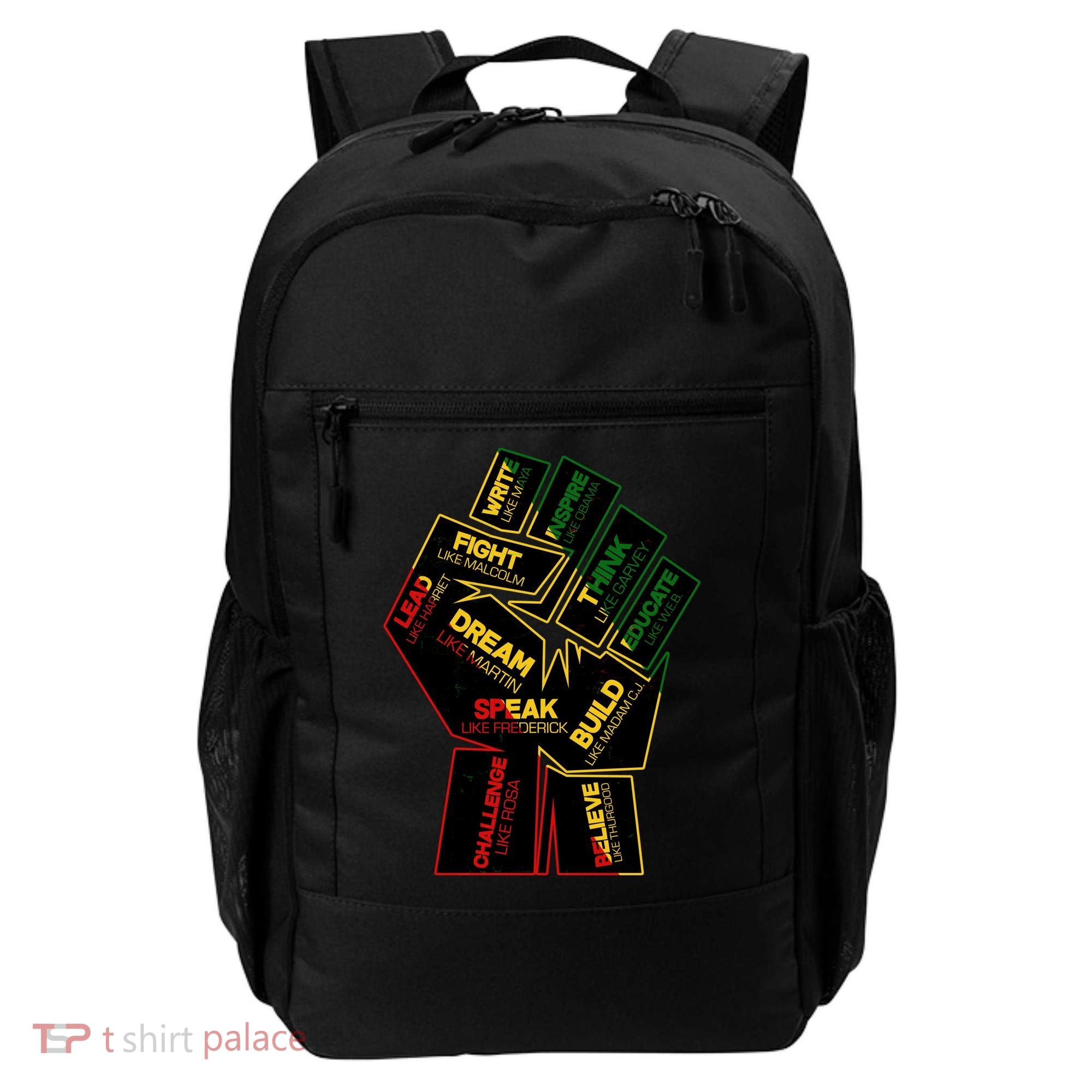 Cool Black History Month Historical Figures Protest Fist Backpack