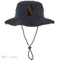 Cool Black History Month Historical Figures Protest Fist Bucket Hat thumb 0