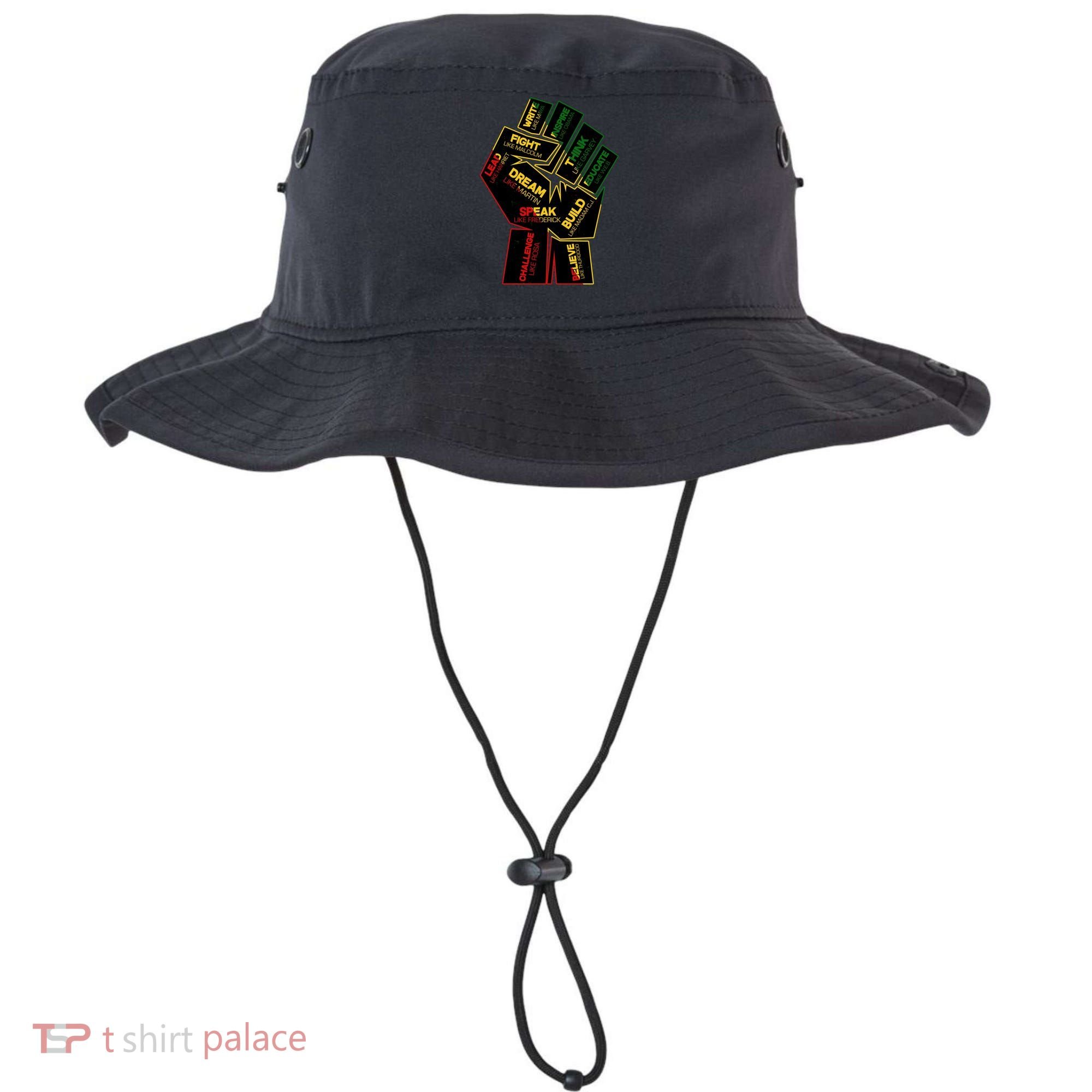 Cool Black History Month Historical Figures Protest Fist Bucket Hat