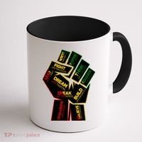Cool Black History Month Historical Figures Protest Fist Coffee Mug thumb 1