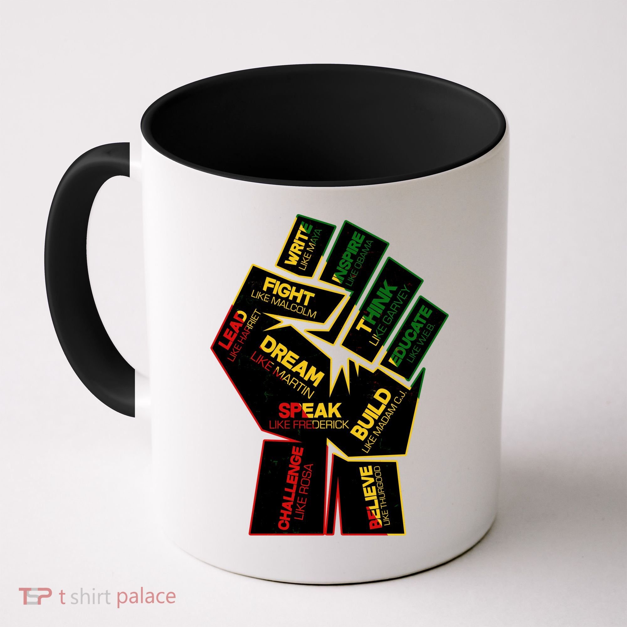 Cool Black History Month Historical Figures Protest Fist Coffee Mug