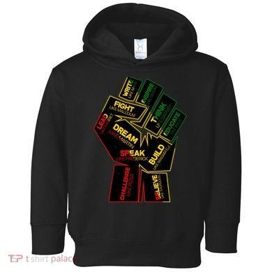Cool Black History Month Historical Figures Protest Fist Toddler Hoodie