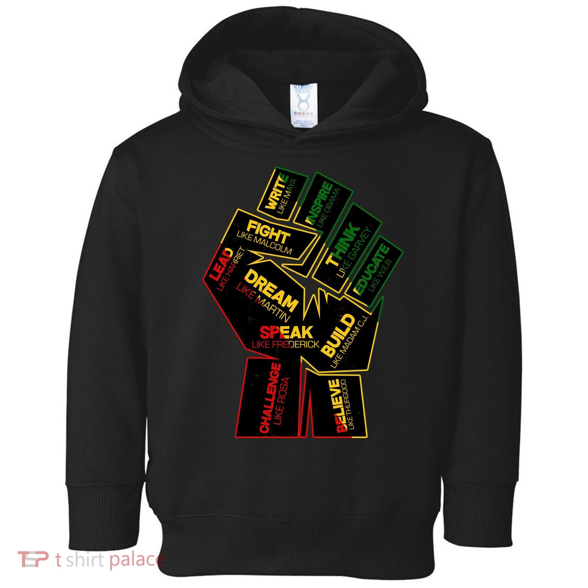 Cool Black History Month Historical Figures Protest Fist Toddler Hoodie