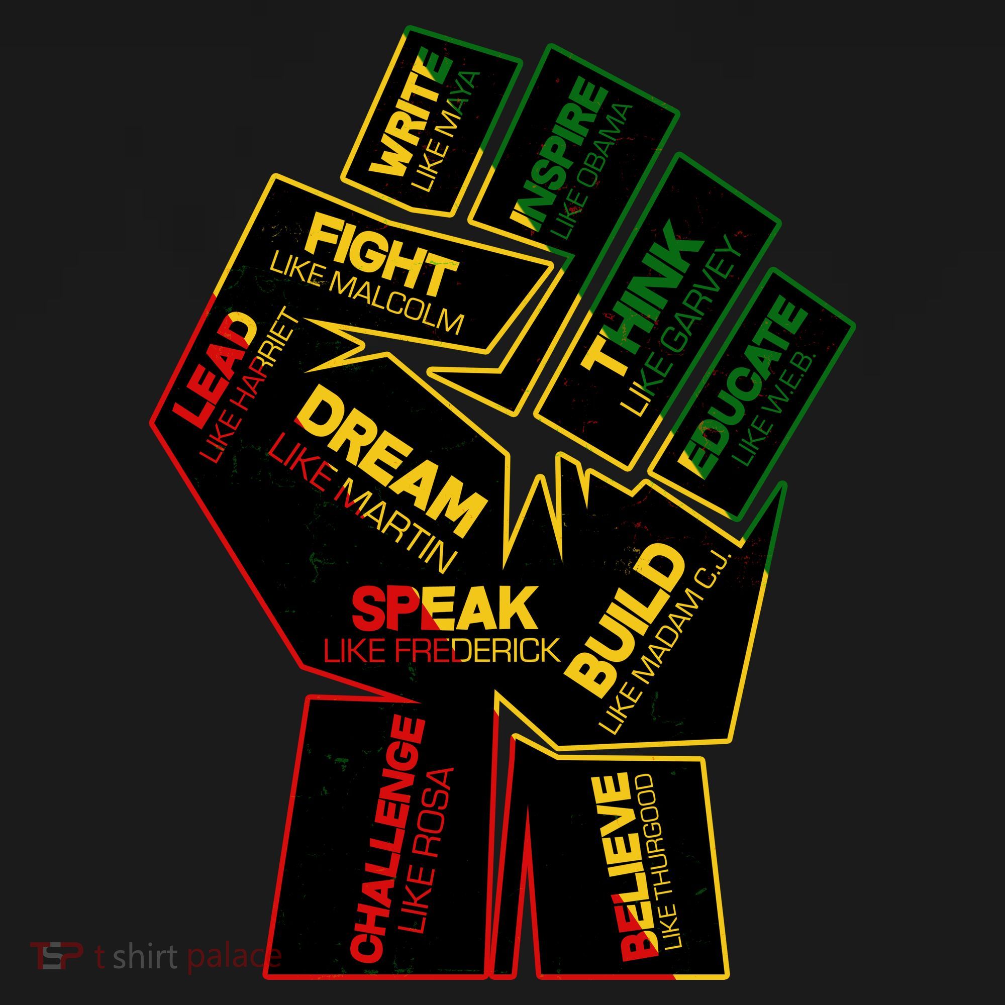 Cool Black History Month Historical Figures Protest Fist Toddler T-Shirt