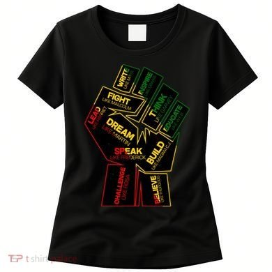 Cool Black History Month Historical Figures Protest Fist Women's T-Shirt