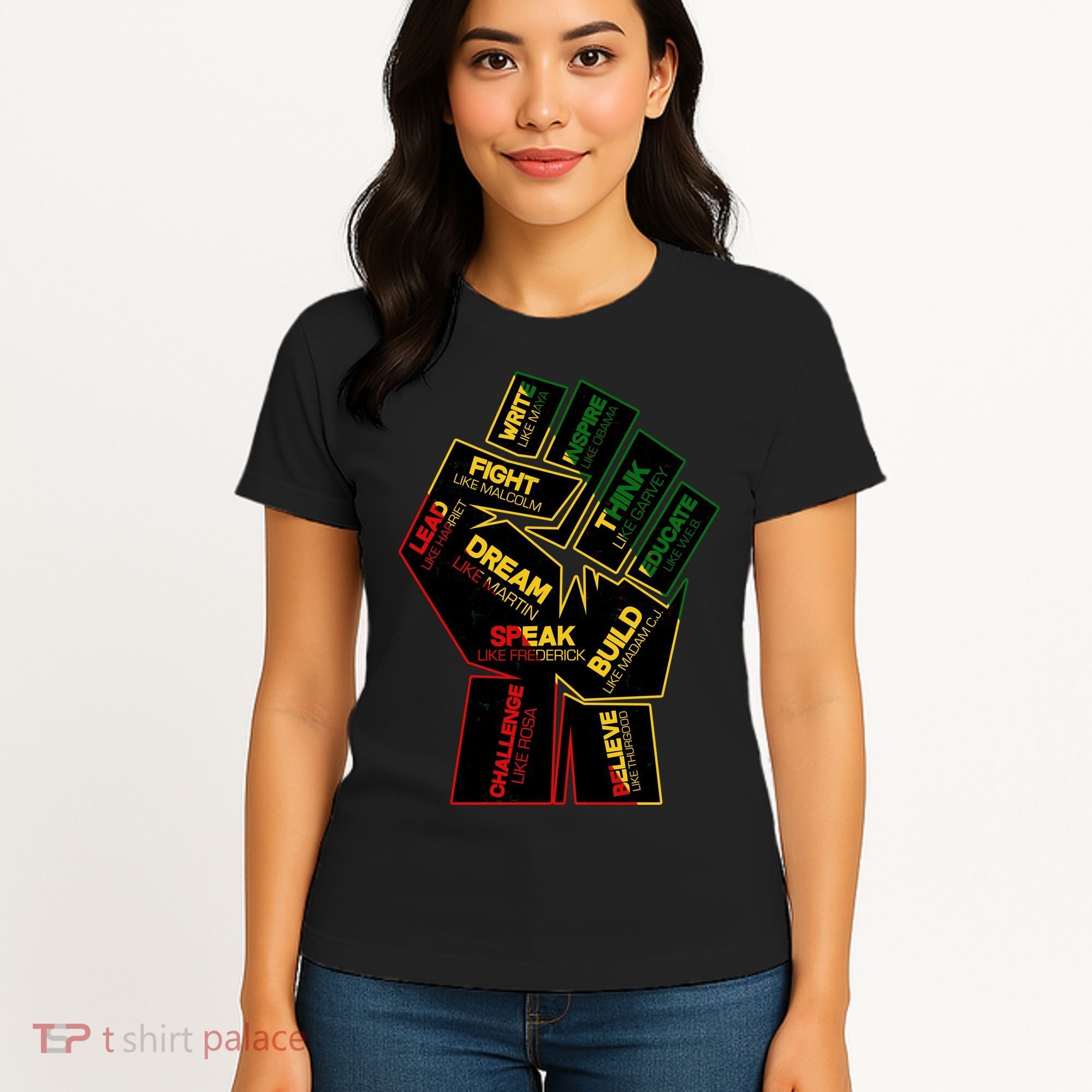 Cool Black History Month Historical Figures Protest Fist Women's T-Shirt