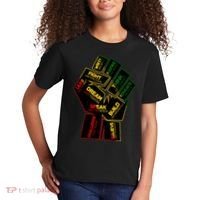 Cool Black History Month Historical Figures Protest Fist Kids T-Shirt thumb 2