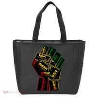 Cool Black History Month Historical Figures Protest Fist Tote Bag thumb 0
