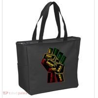Cool Black History Month Historical Figures Protest Fist Tote Bag thumb 2