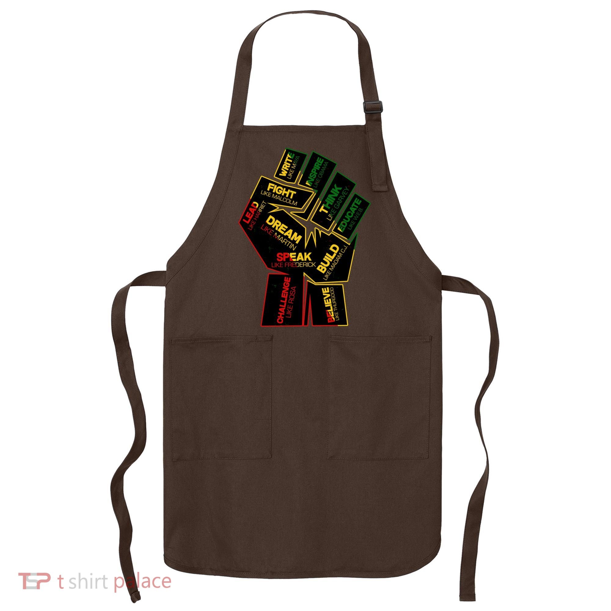 Cool Black History Month Historical Figures Protest Fist Apron