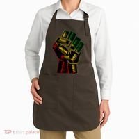 Cool Black History Month Historical Figures Protest Fist Apron thumb 2