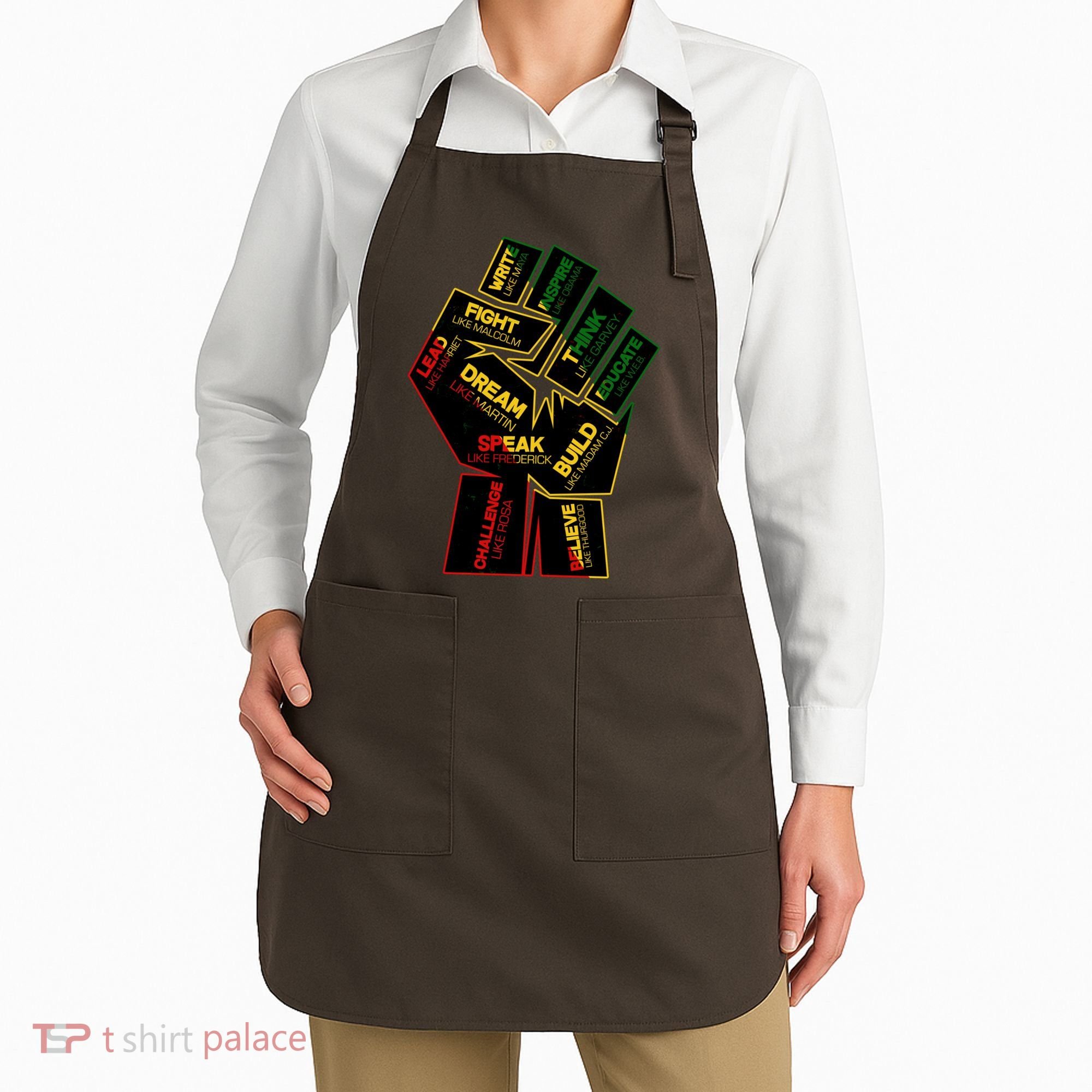 Cool Black History Month Historical Figures Protest Fist Apron