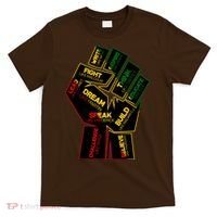 Cool Black History Month Historical Figures Protest Fist T-Shirt thumb 0