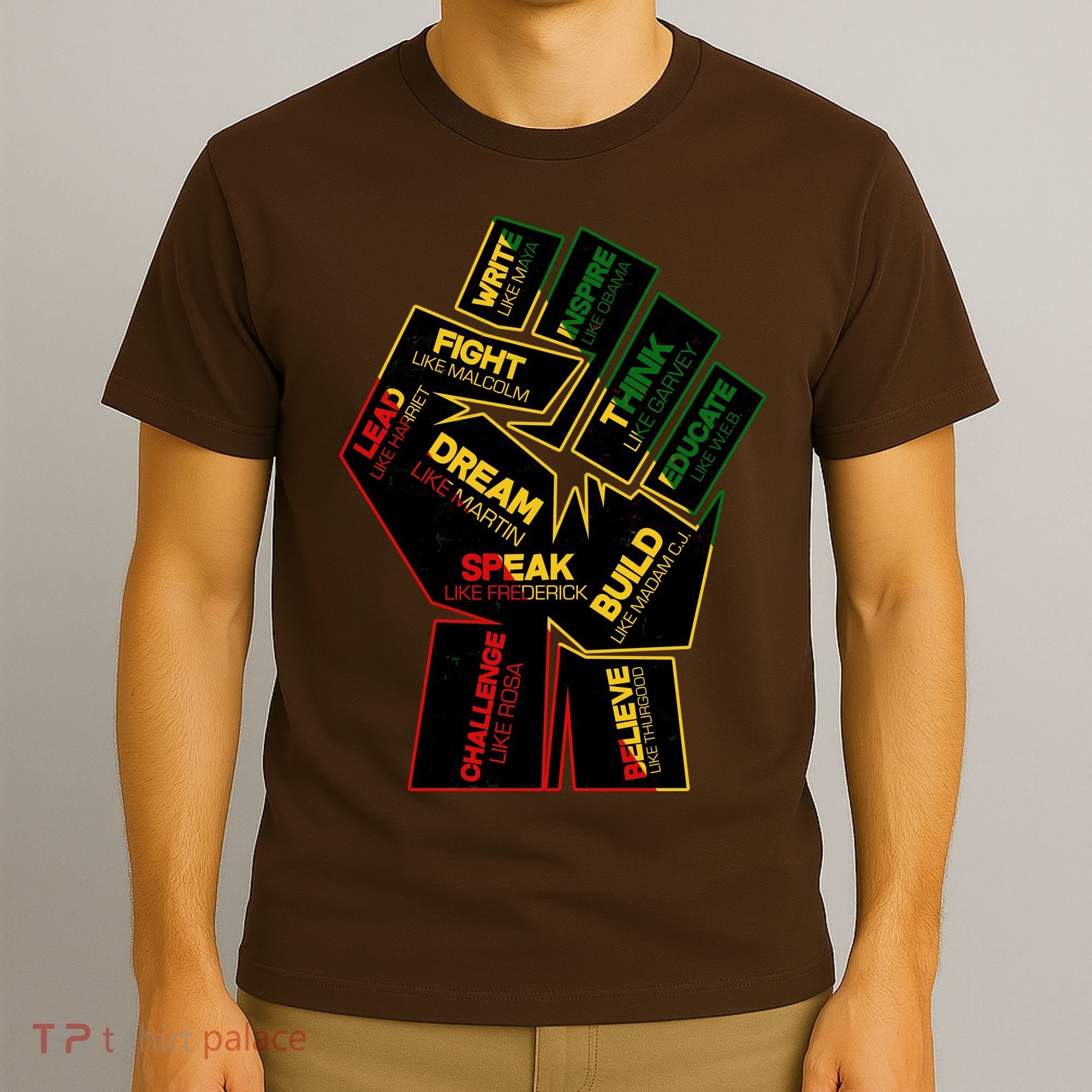 Cool Black History Month Historical Figures Protest Fist T-Shirt