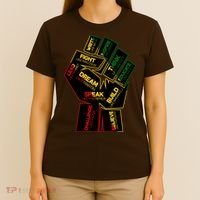 Cool Black History Month Historical Figures Protest Fist T-Shirt thumb 4