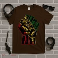 Cool Black History Month Historical Figures Protest Fist T-Shirt thumb 5