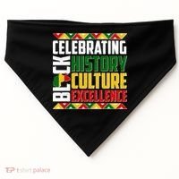 Celebrating Black History Culture Excellence USA-Made Doggie Bandana thumb 0