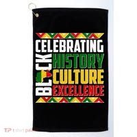 Celebrating Black History Culture Excellence Golf Towel thumb 0