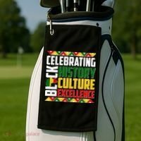 Celebrating Black History Culture Excellence Golf Towel thumb 2