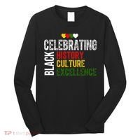 Celebrating Black History Month Afro African Long Sleeve Shirt thumb 0