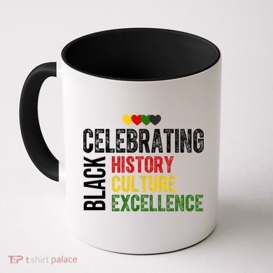 Celebrating Black History Month Afro African Coffee Mug