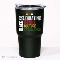 Celebrating Black History Month Afro African Tumbler thumb 0