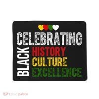 Celebrating Black History Month Afro African Mousepad thumb 0