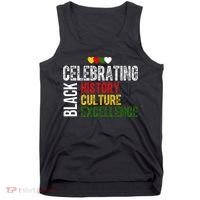 Celebrating Black History Month Afro African Tank Top thumb 0