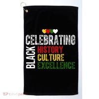 Celebrating Black History Month Afro African Golf Towel thumb 0