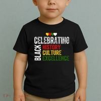 Celebrating Black History Month Afro African Toddler T-Shirt thumb 2