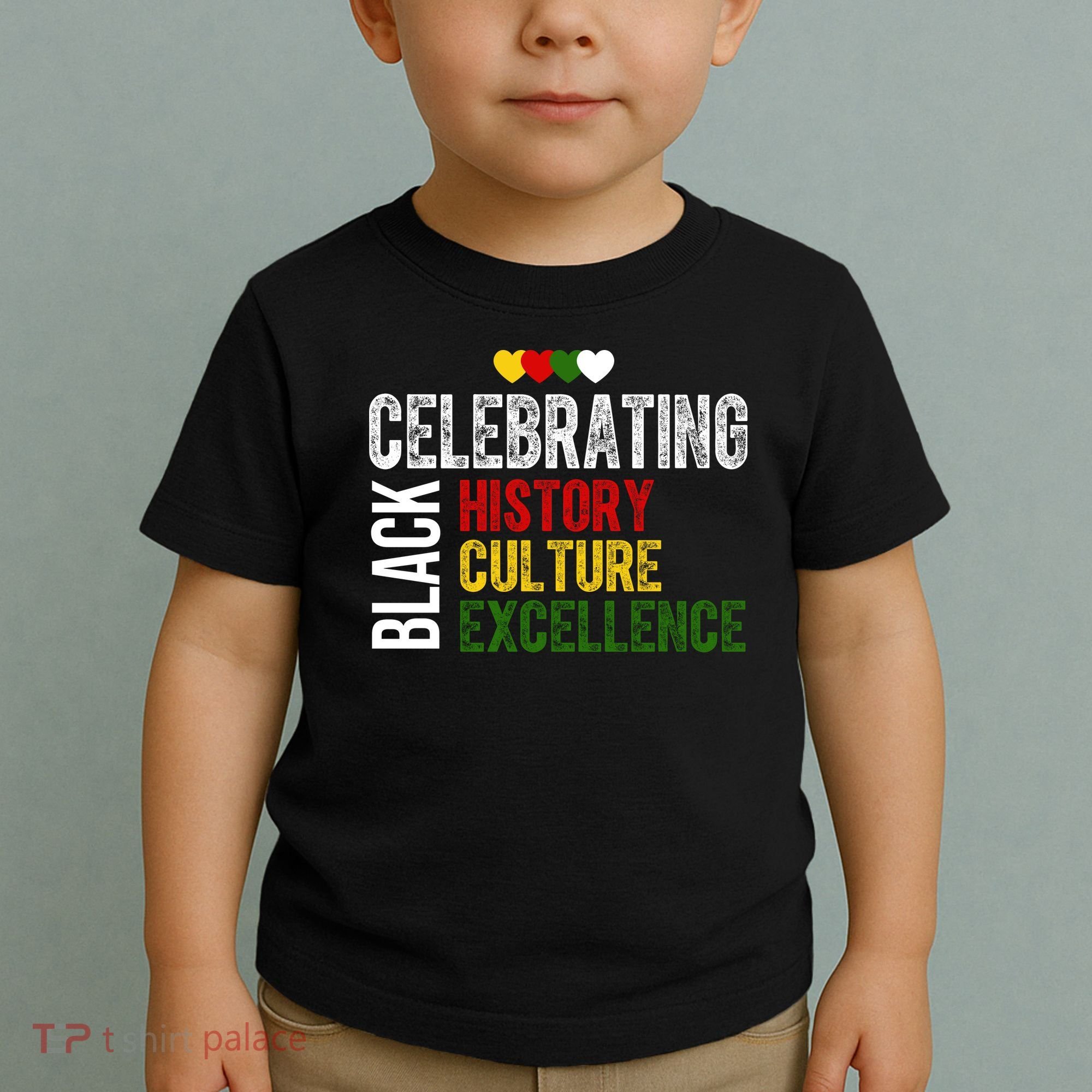 Celebrating Black History Month Afro African Toddler T-Shirt