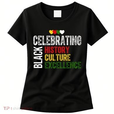 Celebrating Black History Month Afro African Women's T-Shirt