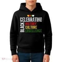 Celebrating Black History Month Afro African Kids Hoodie thumb 4