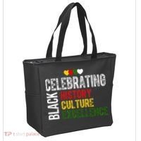 Celebrating Black History Month Afro African Tote Bag thumb 2