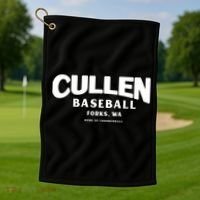 Cullen Baseball Home Of Thunderball Forks Washington Gift Golf Towel thumb 1