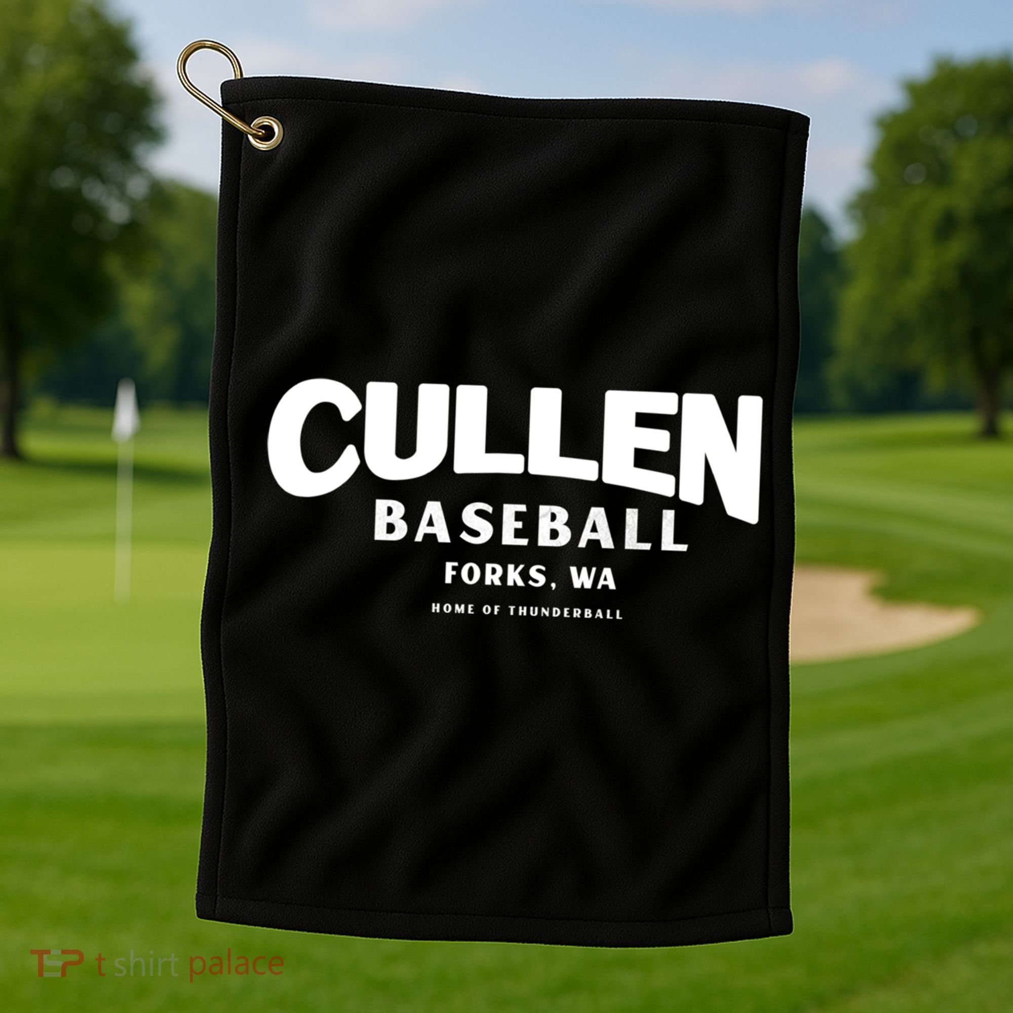 Cullen Baseball Home Of Thunderball Forks Washington Gift Golf Towel