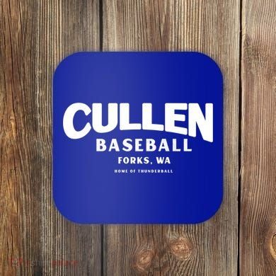Cullen Baseball Home Of Thunderball Forks Washington Gift Coaster
