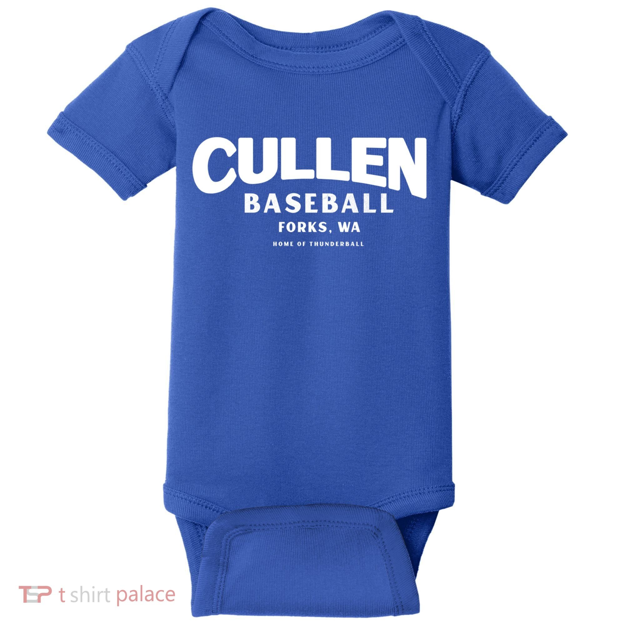 Cullen Baseball Home Of Thunderball Forks Washington Gift Baby Bodysuit