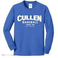 Cullen Baseball Home Of Thunderball Forks Washington Gift Kids Long Sleeve Shirt thumb 0