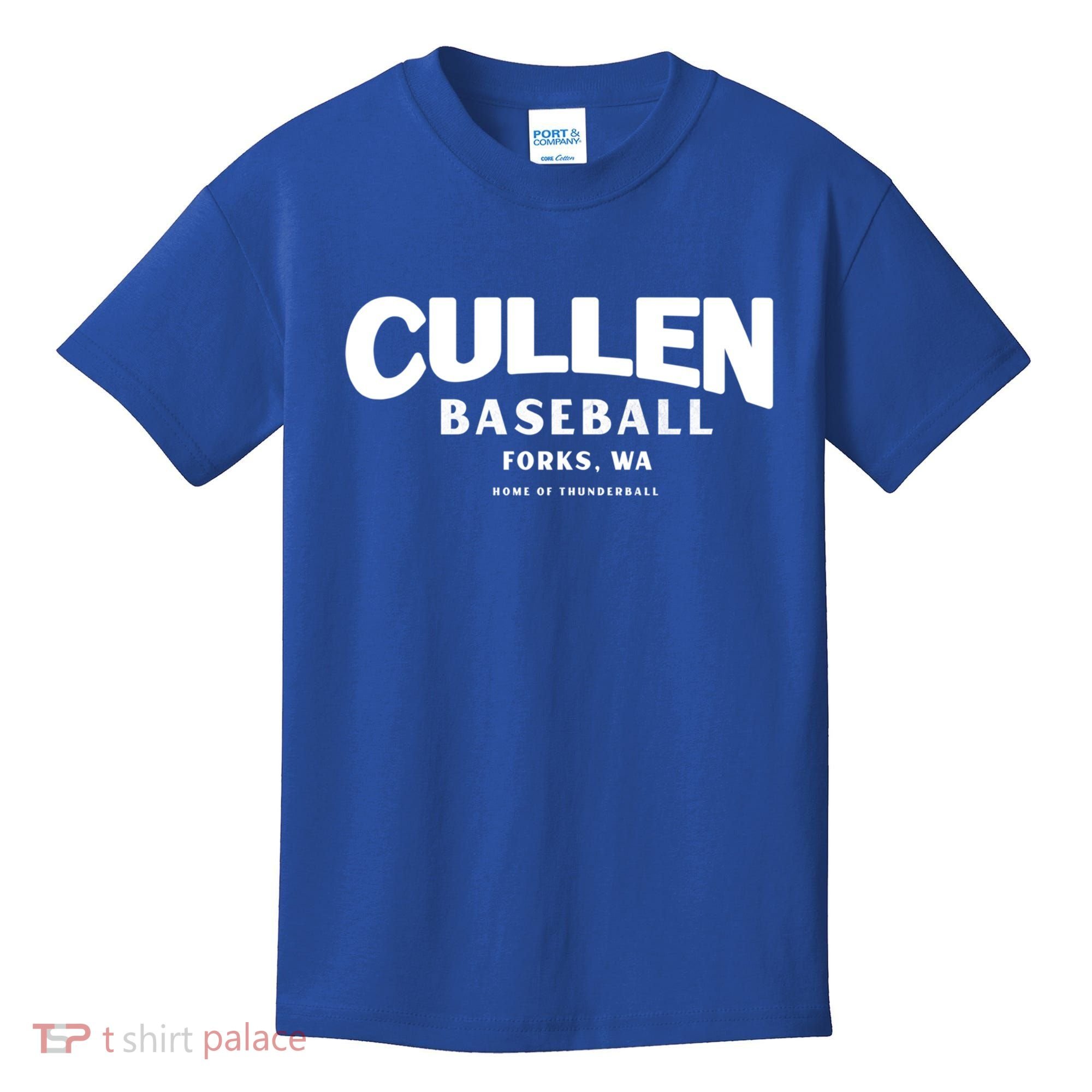 Cullen Baseball Home Of Thunderball Forks Washington Gift Kids T-Shirt