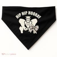 Coquette Bow Hip Hip Hooray Hip Replacement Physical USA-Made Doggie Bandana thumb 0