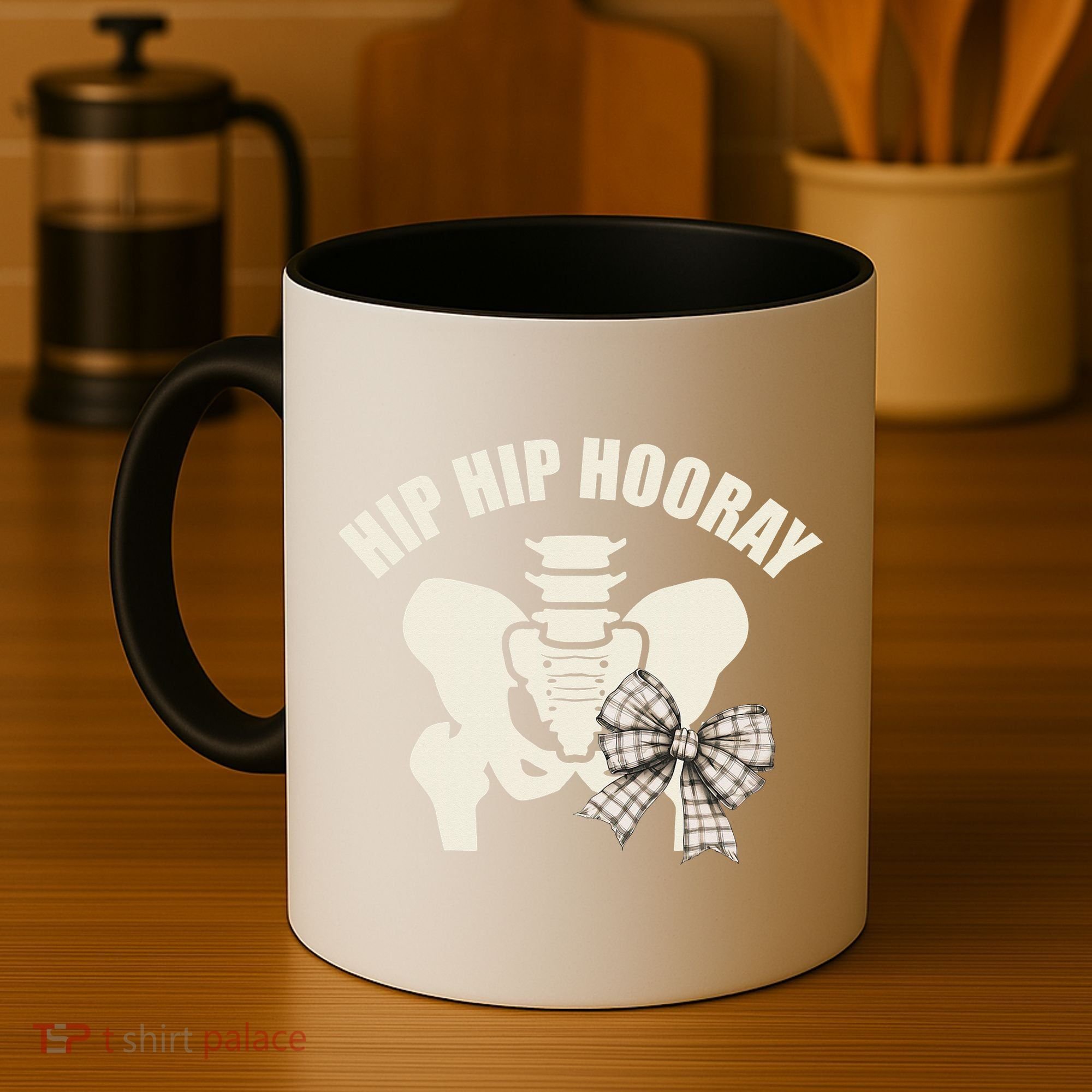 Coquette Bow Hip Hip Hooray Hip Replacement Physical Coffee Mug