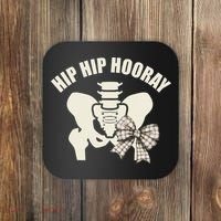 Coquette Bow Hip Hip Hooray Hip Replacement Physical Coaster thumb 0