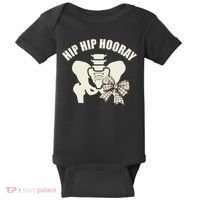 Coquette Bow Hip Hip Hooray Hip Replacement Physical Baby Bodysuit thumb 0
