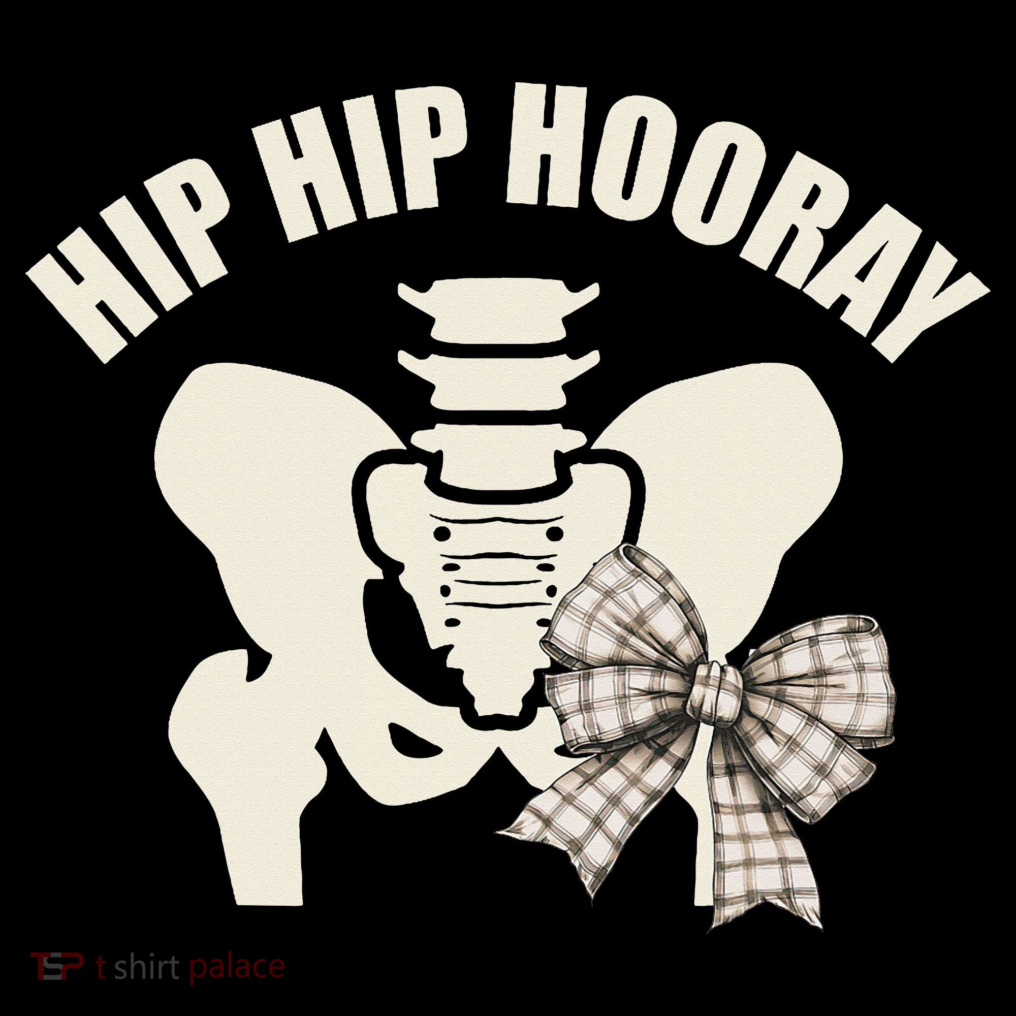 Coquette Bow Hip Hip Hooray Hip Replacement Physical Baby Bodysuit
