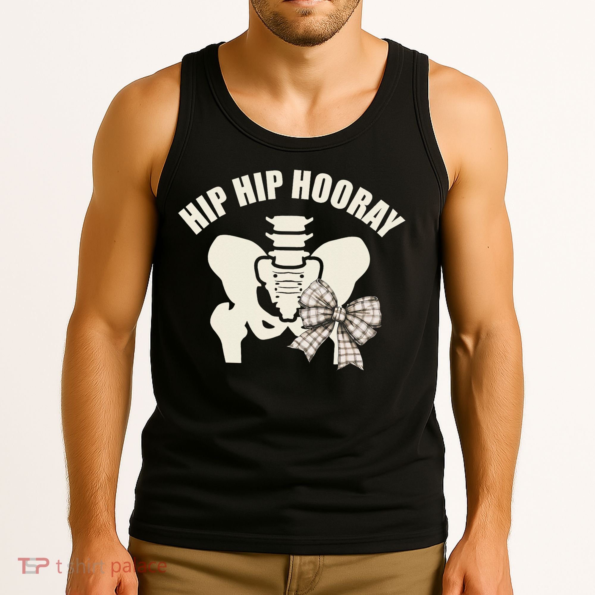 Coquette Bow Hip Hip Hooray Hip Replacement Physical Tank Top