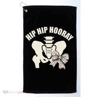 Coquette Bow Hip Hip Hooray Hip Replacement Physical Golf Towel thumb 0